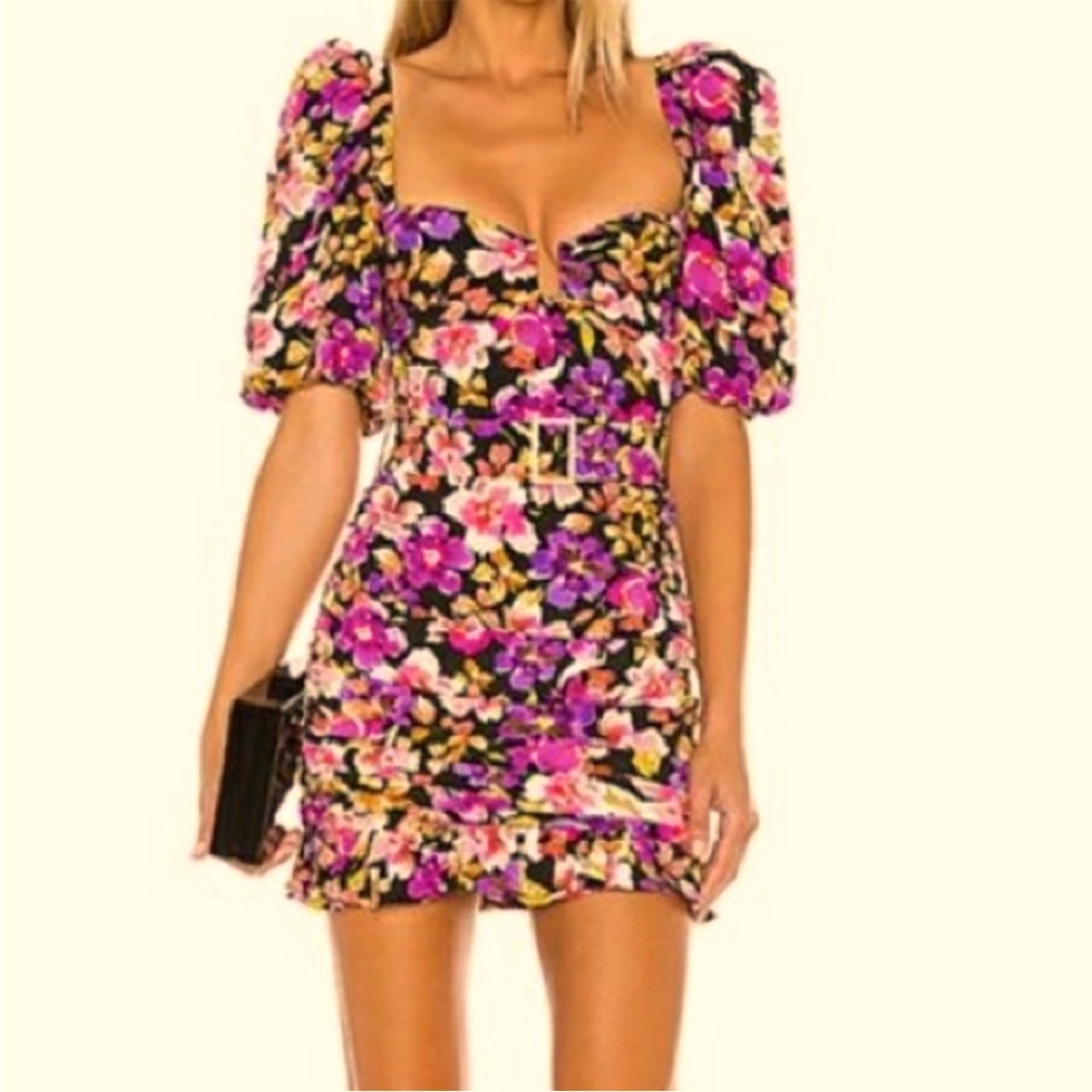 Lovers and friends belted floral dress, NEW with tag, size Medium